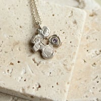 Image 3 of Purple Sapphire Sterling Silver Pendant