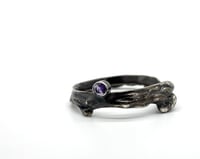 Image 2 of candledrip ring sample (amethyst)