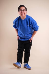 Image 3 of Sad But Rad Club Sweatshirt (Blue)