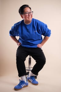 Image 4 of Sad But Rad Club Sweatshirt (Blue)