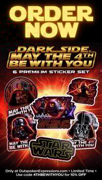 Dark Side May the 4th Bundle – 6 Premium Evil Empire Stickers