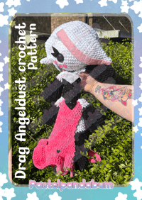 Image 1 of Hazbin Hotel - Drag Angeldust crochet pattern PDF