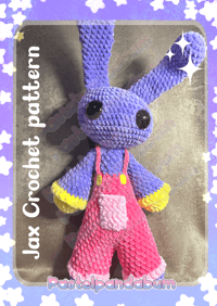 Image 1 of Digital Circus - Jax crochet pattern PDF
