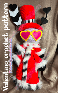 Hazbin Hotel - Valentino crochet pattern PDF