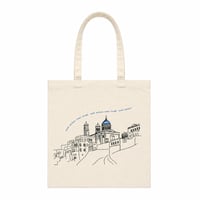 Image 1 of TOTE BAG Small - Άγιος Νικόλαος & Βαπόρια | Original Artwork