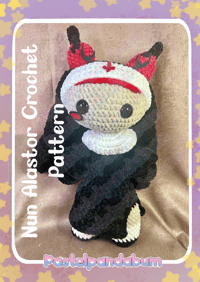 Image 2 of Hazbin Hotel - Nun Alastor crochet pattern PDF