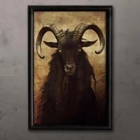 Image 1 of Black Phillip - Folk Horror Goat Print