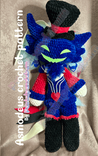 Image 1 of Helluva Boss - Asmodeus crochet pattern PDF