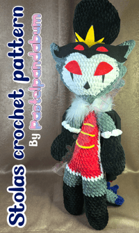 Image 2 of Helluva Boss - Stolas crochet pattern PDF