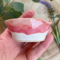 Image 2 of Pretty Pink Heart Shaped Ceramic Trinket Dish.