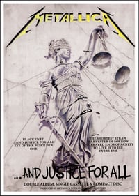 Metallica - ...And Justice For All (Promo poster)