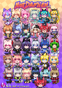 Image 1 of VIRTUAL SINGERS - 1.5in Nui Charms