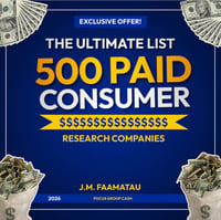 The Ultimate List: 500 Paid Consumer Research Companies 