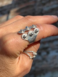 Image 3 of Bague « Fleur » argent massif 
