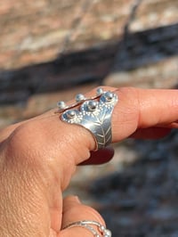 Image 5 of Bague « Fleur » argent massif 