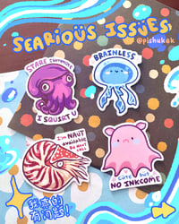 Image 1 of Silly Sea Creatures Sticker