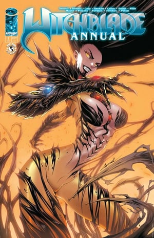 Image of Original Art Published Cover: Witchblade Annual 2026 #1 GODTAIL VARIANT // Thikyo Godtail