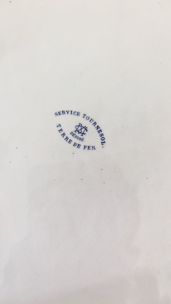 Dessous de plat Creil Montereau Service Tournesol 🌻