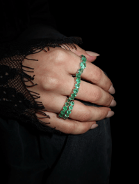 Image 1 of Emerald Decor Crystal Ring 