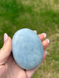 Image 9 of Blue Calcite Palmstones