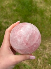Image 1 of Rose Quartz Large Sphere
