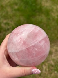 Image 2 of Rose Quartz Large Sphere