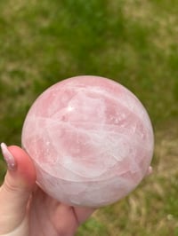 Image 3 of Rose Quartz Large Sphere