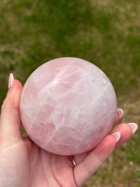 Image 5 of Rose Quartz Large Sphere