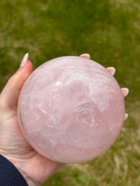 Image 3 of Rose Quartz Statement Sphere