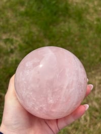Image 4 of Rose Quartz Statement Sphere