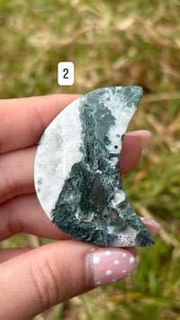 Image 4 of Moss Agate Moons