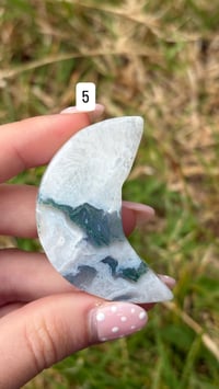 Image 10 of Moss Agate Moons