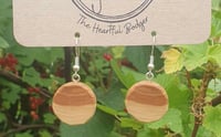 Image 1 of Wooden Earrings, Artistic Dangle Jewelry, Eco-Friendly Accessories, Unique Gift for Her, N-e4fa81c9