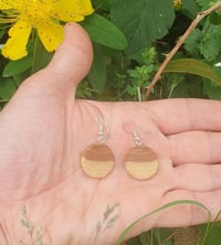 Image 2 of Wooden Earrings, Artistic Dangle Jewelry, Eco-Friendly Accessories, Unique Gift for Her, N-e4fa81c9