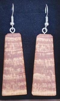 Image 2 of Wooden Earrings, Artistic Dangle Jewelry, Eco-Friendly Accessories, Unique Gift for Her, N-d9ed64db