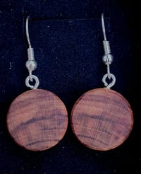 Image 3 of Wooden Earrings, Artistic Dangle Jewelry, Eco-Friendly Accessories, Unique Gift for Her, Natural ...