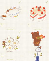 Image 5 of bear picnic gacha charms 🧸🍓🧺