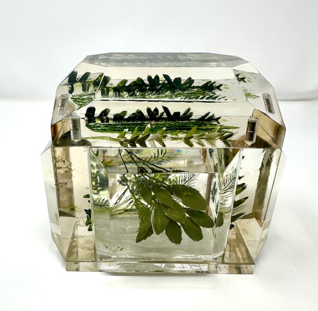 Painted Mini Victorian Box- Herbs (Dill, Thyme, Basil) - Image 3 of 6