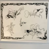 Image 1 of ‘92 Steve Yates production sheet 11x14 laminated 