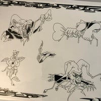 Image 2 of ‘92 Steve Yates production sheet 11x14 laminated 