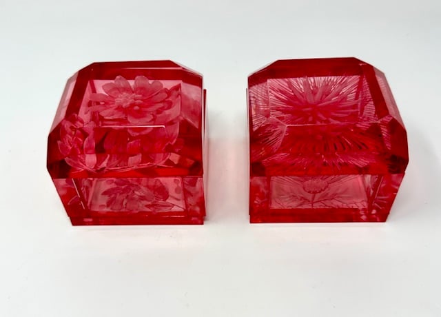 Jumbo Mini Lucite Box- Pinks - Image 1 of 4