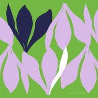 Image 1 of 'CROCUS' SQUARE 100% SILK TWILL SCARF