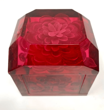 Jumbo Mini Lucite Boxes -Borscht or Orange - Image 4 of 4