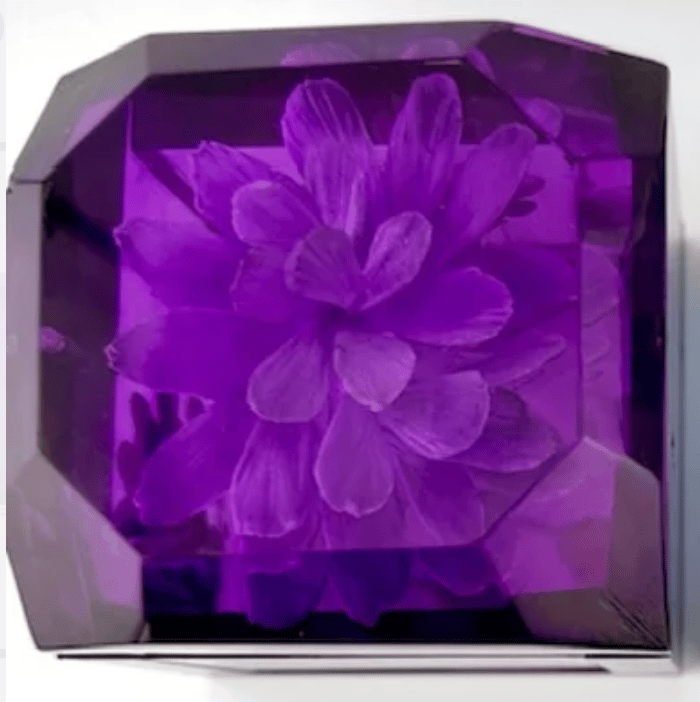 Jumbo Mini Lucite Boxe- Royal Purple - Image 2 of 3