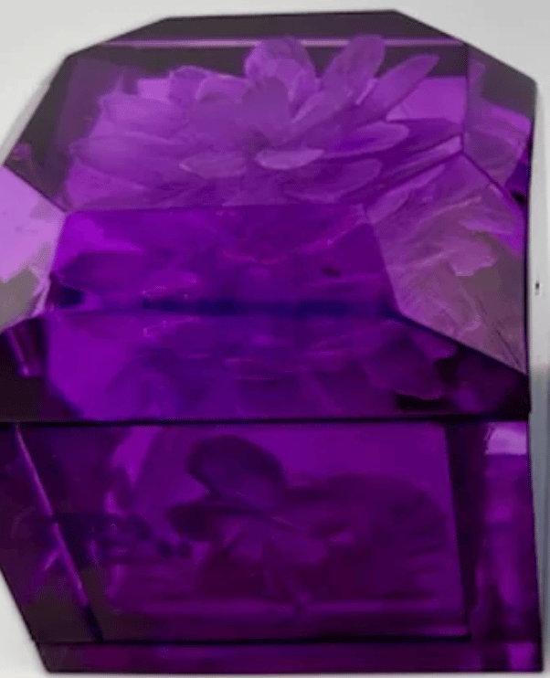  Jumbo Mini Lucite Boxe- Royal Purple  - Image 3 of 3