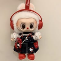 Image 1 of 2025 New For Labubu Clothes Trendy Strap Skirt 15/17cm Doll Cross-dressing Game Vinyl Doll Labubu Ac