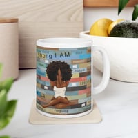Image 3 of Affirmation Stack Ceramic Mug — Inspirational Words for Black Women (11oz/15oz)