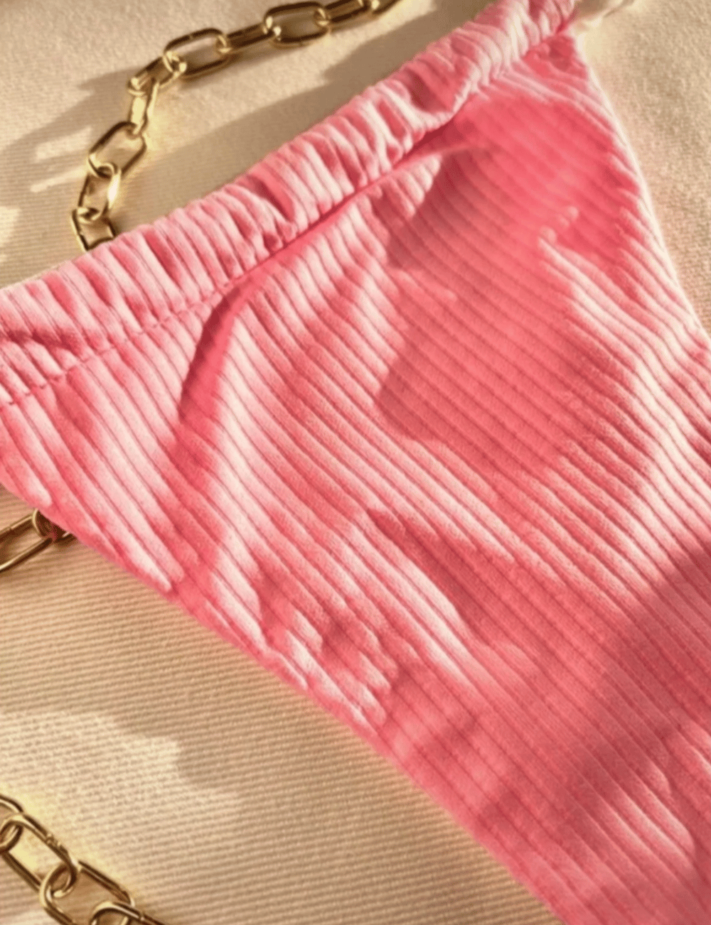 Image of the petal soft pink reversible bikini set