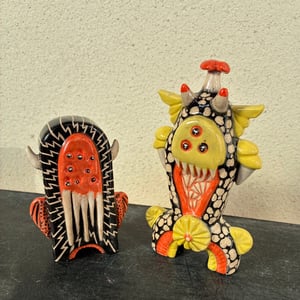 Image of BLOCK FACE & BOB One-Off Ceramic Figures