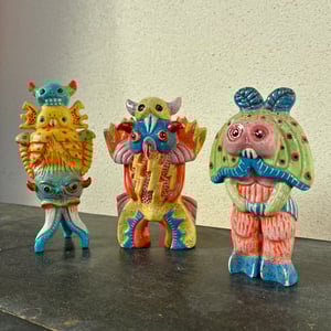 Image of SEADEVIL, HELL BOT And MOTHBOY Ceramic One-Off Figure